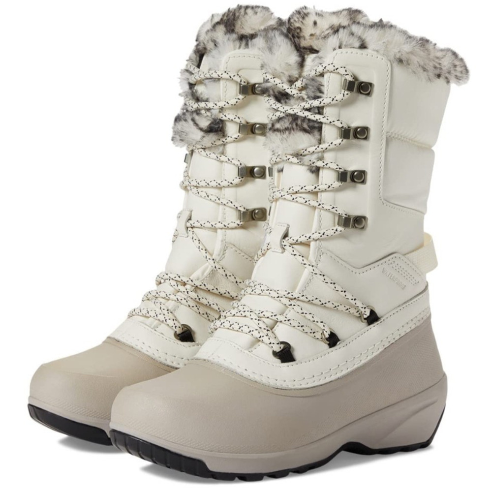 The North Face Shellista IV Luxe Waterproof Gardenia White/Silver Grey 10.5 M